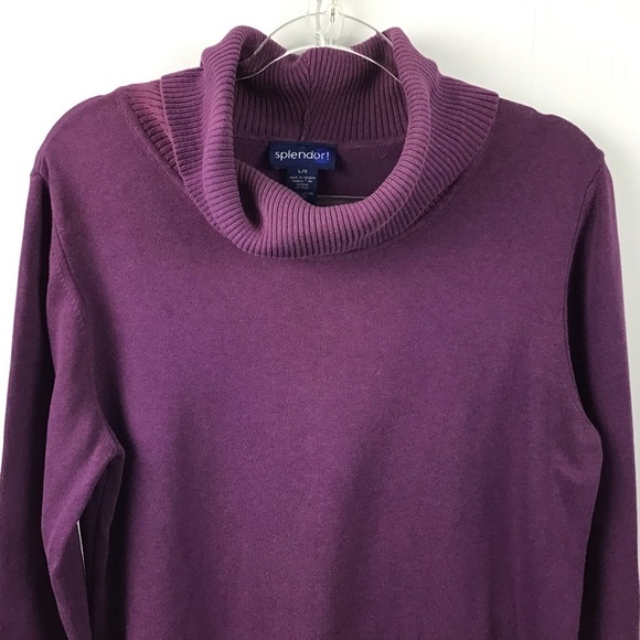 Splendor! %100 cotton turtleneck sweater. Size large. - Picture 1 of 5